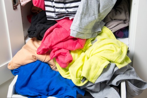 Sorting and categorizing items during house clearance
